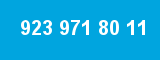 923 971 80 11 923 971 80 11